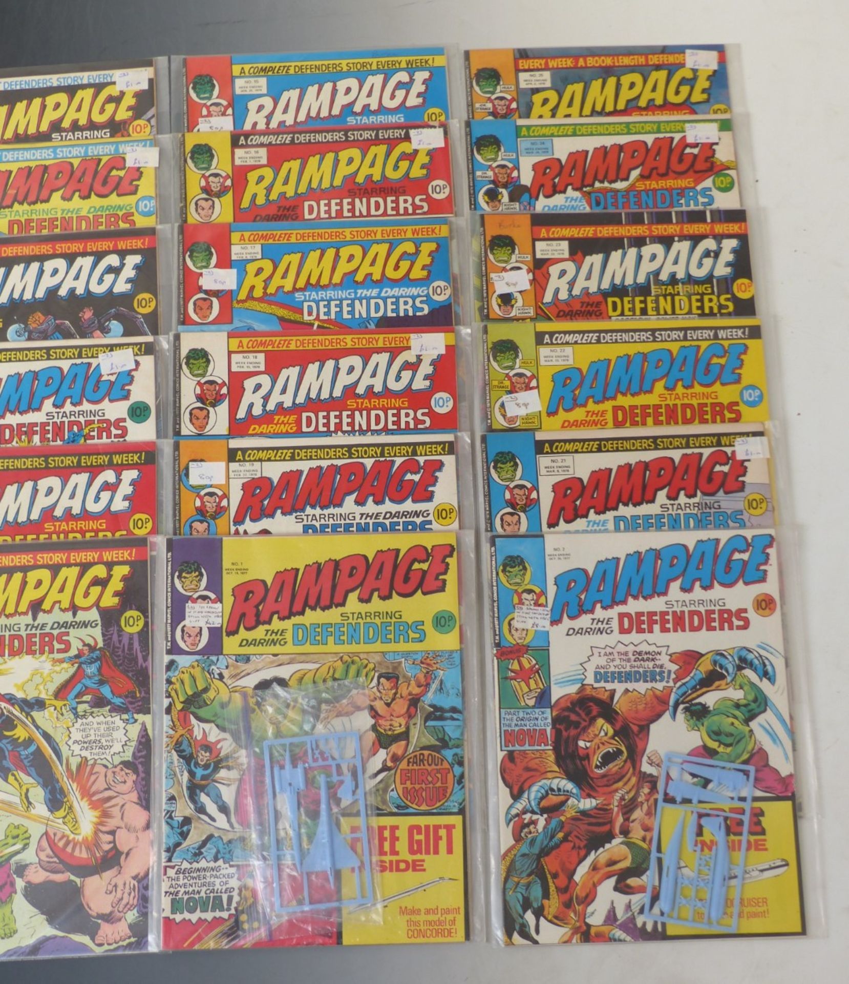 The first 25 issues of Marvel Rampage comic including the first two with free gifts. - Image 4 of 4