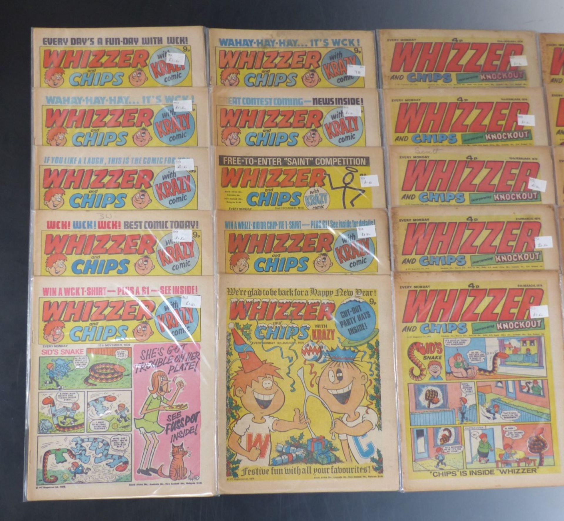 One-hundred-and-eighty-four Whizzer and Chips comics dating from 1974-1981. - Image 3 of 5