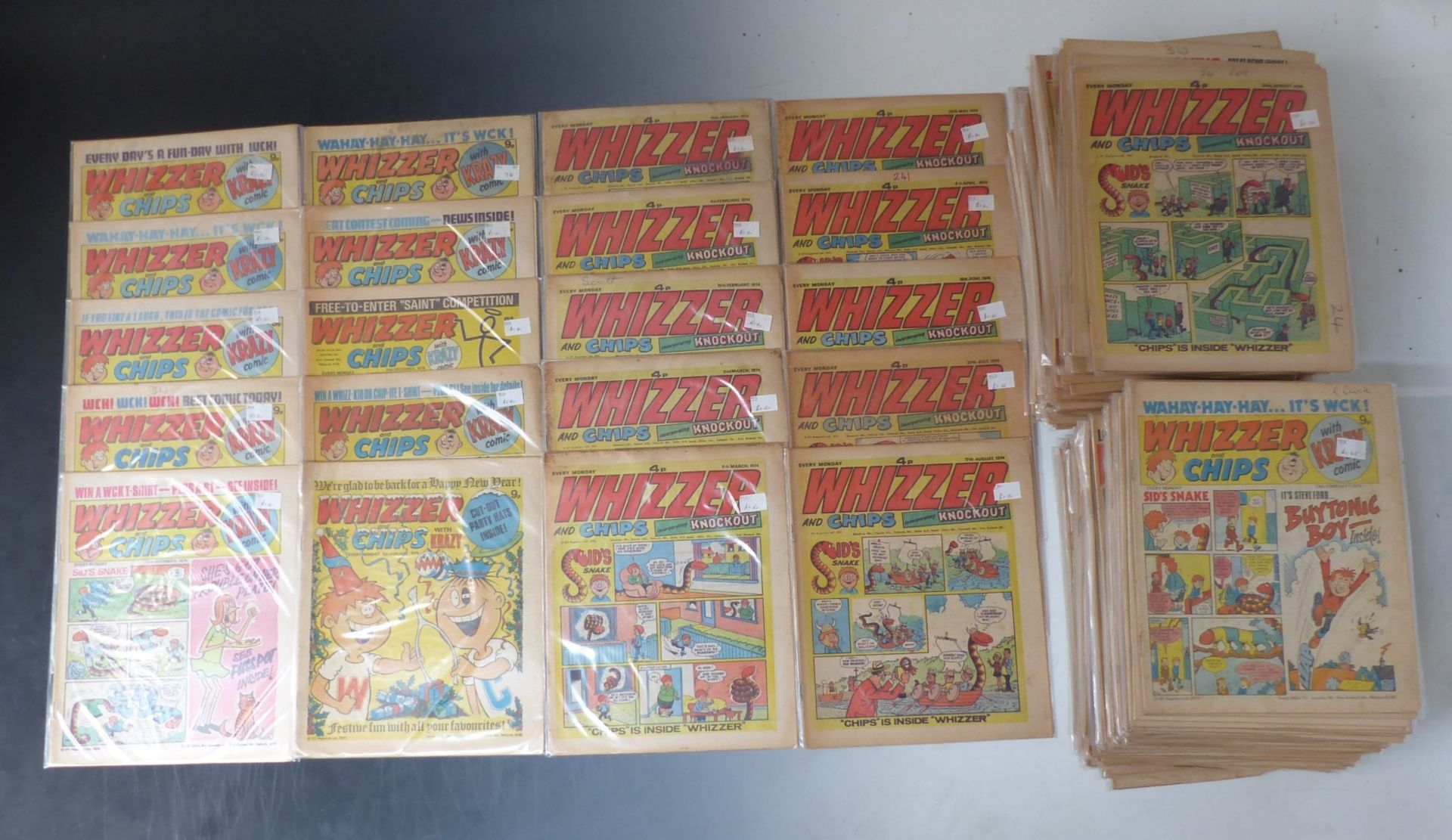 One-hundred-and-eighty-four Whizzer and Chips comics dating from 1974-1981. - Image 2 of 5