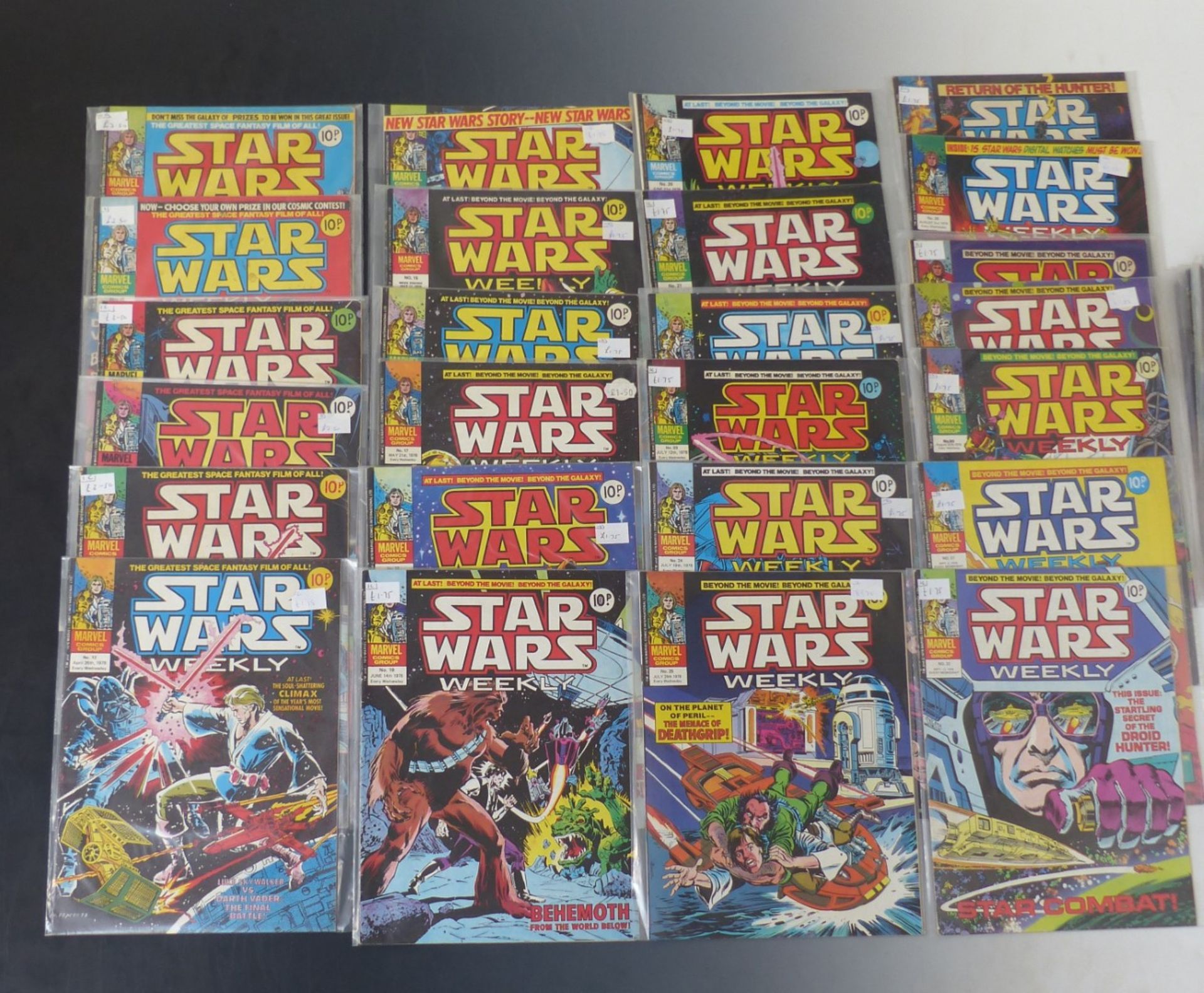 Fifty Marvel Star Wars Weekly comics dating from 1978-1979. - Image 3 of 4