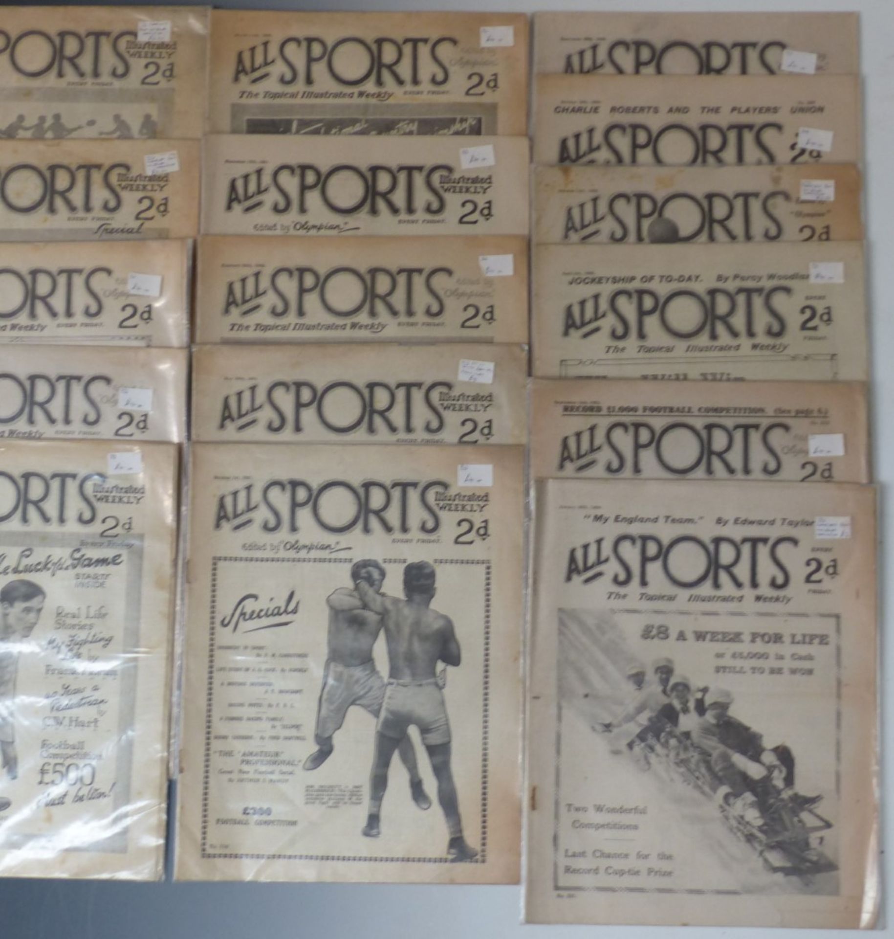 Twenty-one All Sports magazines dating from 1921-1924, some with free gifts. - Image 3 of 3