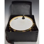Mapex Brassmaster 14 inch snare drum, with gilt finish to hoops, serial number 86931, in Le Blond
