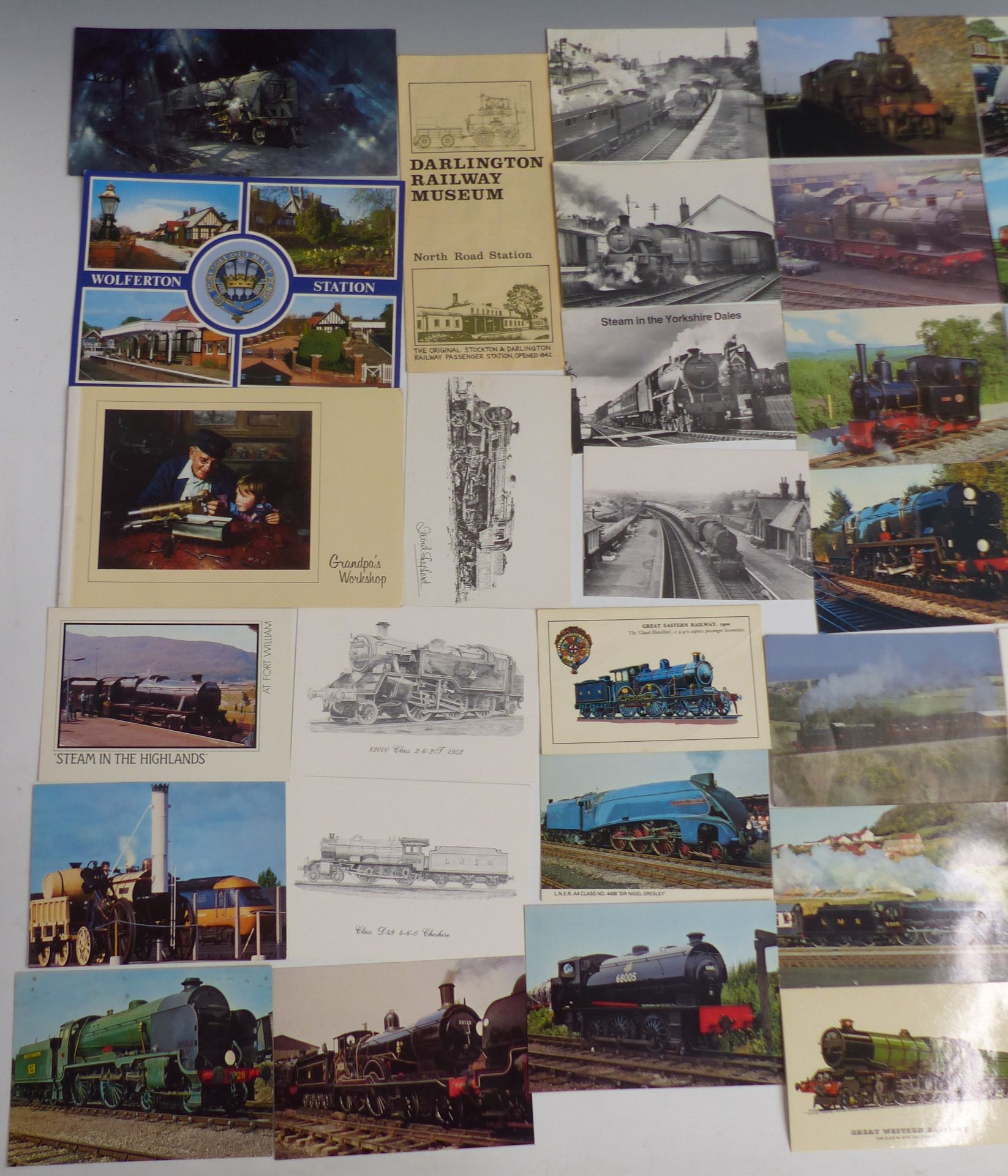 Over 100 postcards relating to trains, railways and bridges - Image 2 of 3
