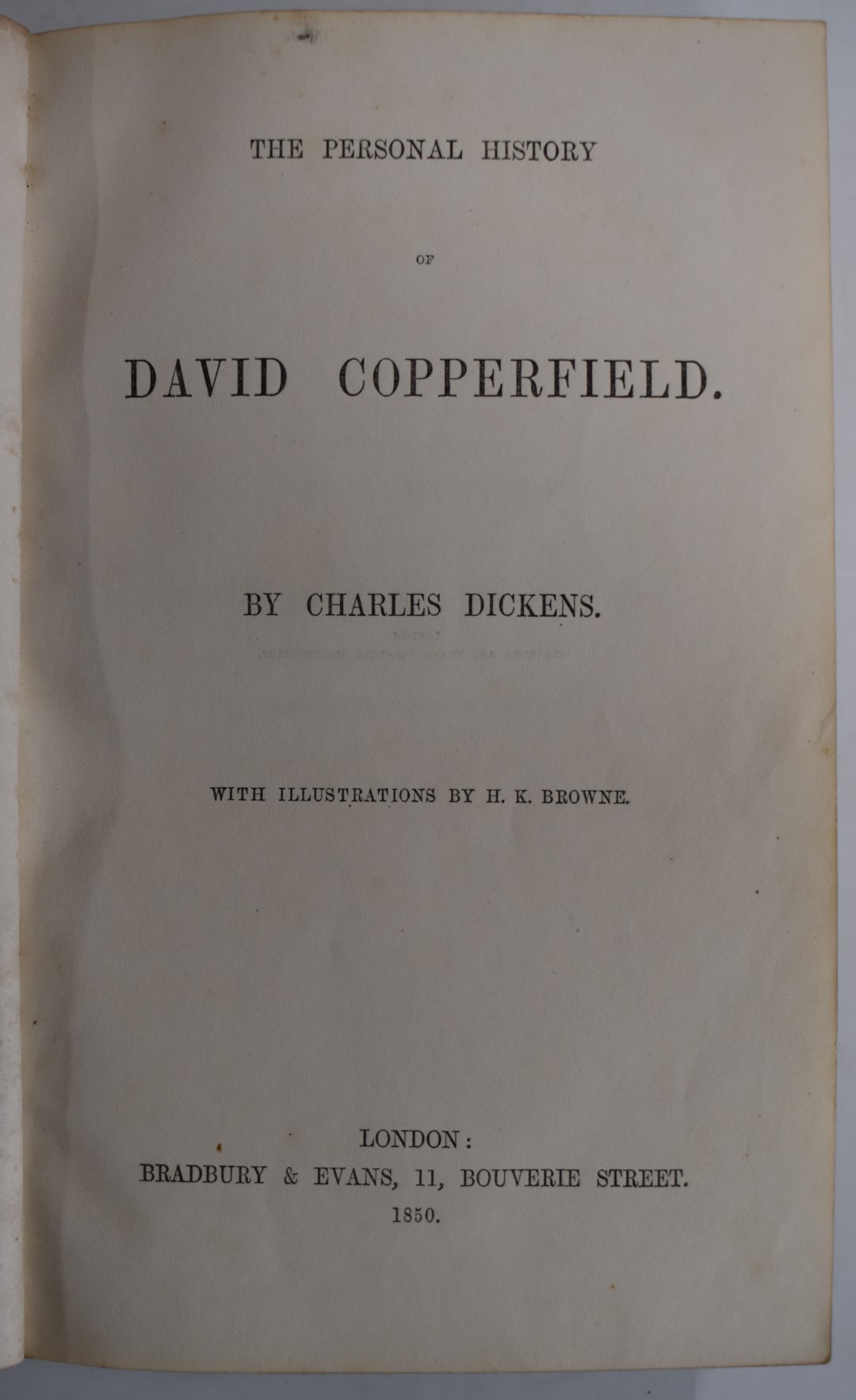 Charles Dickens The Personal History of David Copperfield with illustrations by H.K. Browne, - Bild 2 aus 2