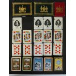 Five packs of Worshipful Company of Makers of Playing Cards playing cards, comprising 1925 centenary