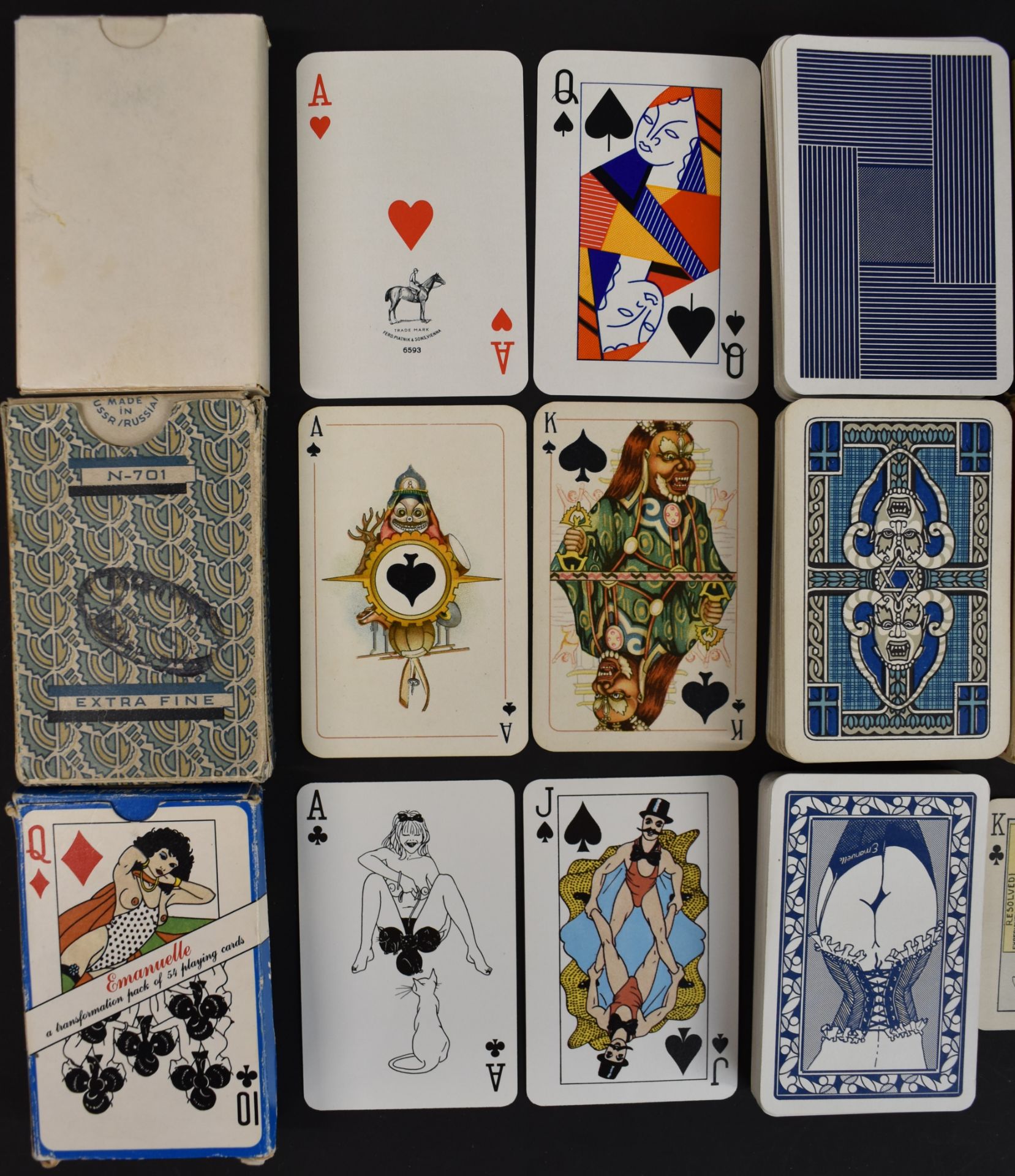 Six packs of playing cards to comprising Buster Brown and his dog Tige, Tokaido stations, Russian - Image 2 of 3