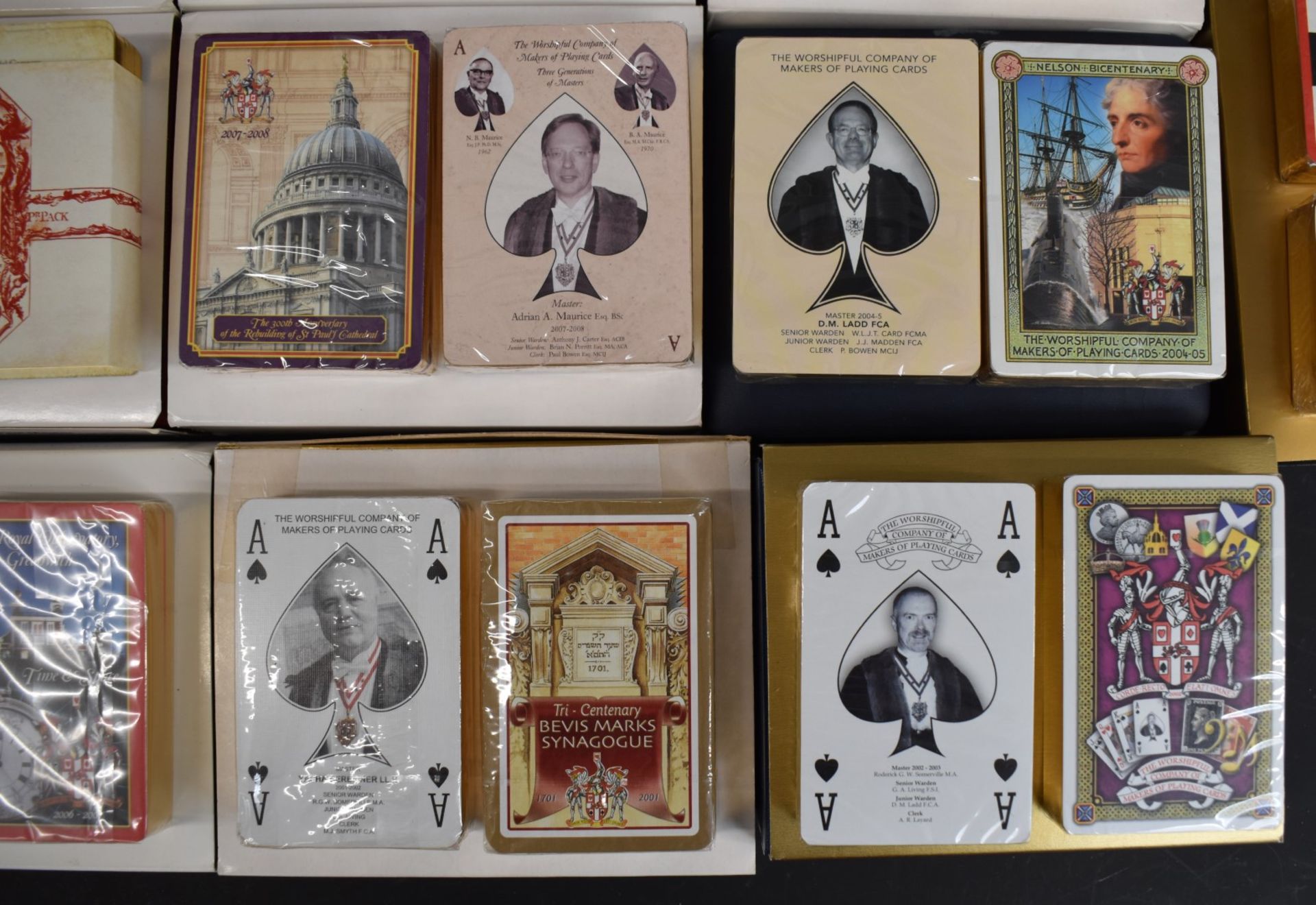 Thirty six packs of Worshipful Company of Makers of Playing Cards playing cards, comprising eighteen - Image 4 of 6