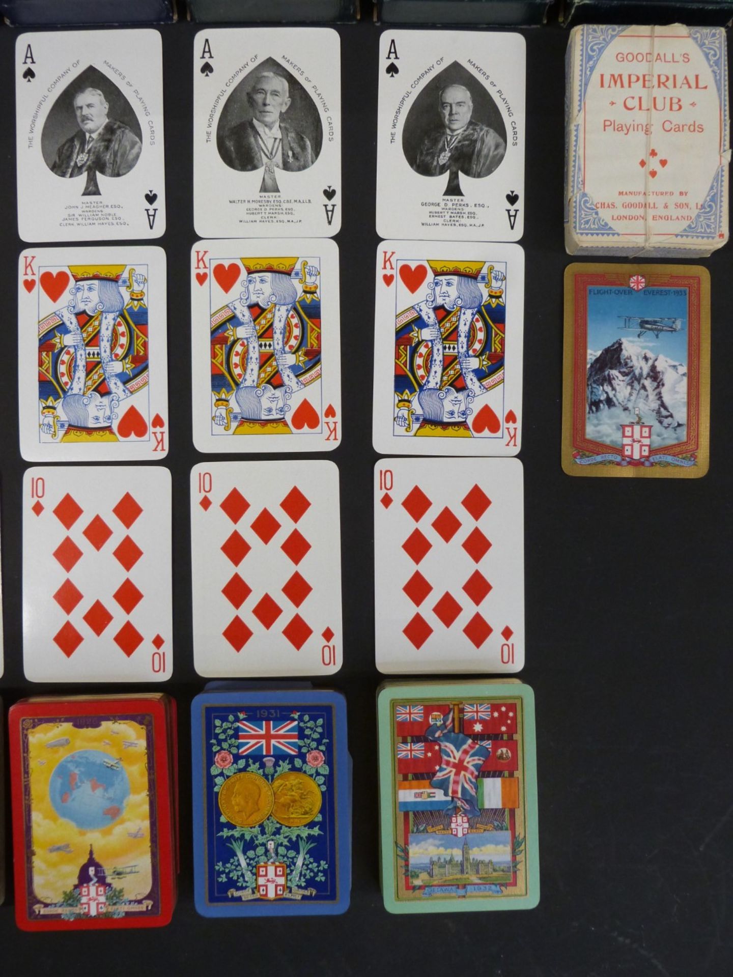 Five packs of Worshipful Company of Makers of Playing Cards playing cards, comprising 1925 centenary - Image 5 of 5