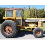 Minneapolis-Moline G1050 tractor with 6 cylinder diesel engine, 750 hours recorded, engine runs