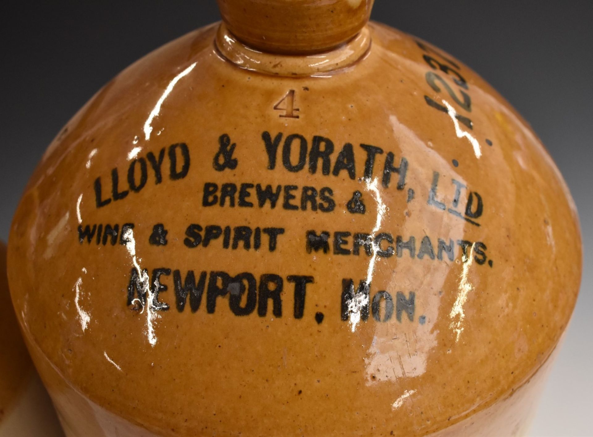 Two stoneware flagons for Smithyman and Co Newnham (on Severn) Gloucestershire and Lloyd and - Image 2 of 3