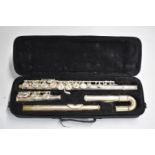 John Packer JP111CH flute, with both a curved and straight head joint, in semi-rigid fitted case