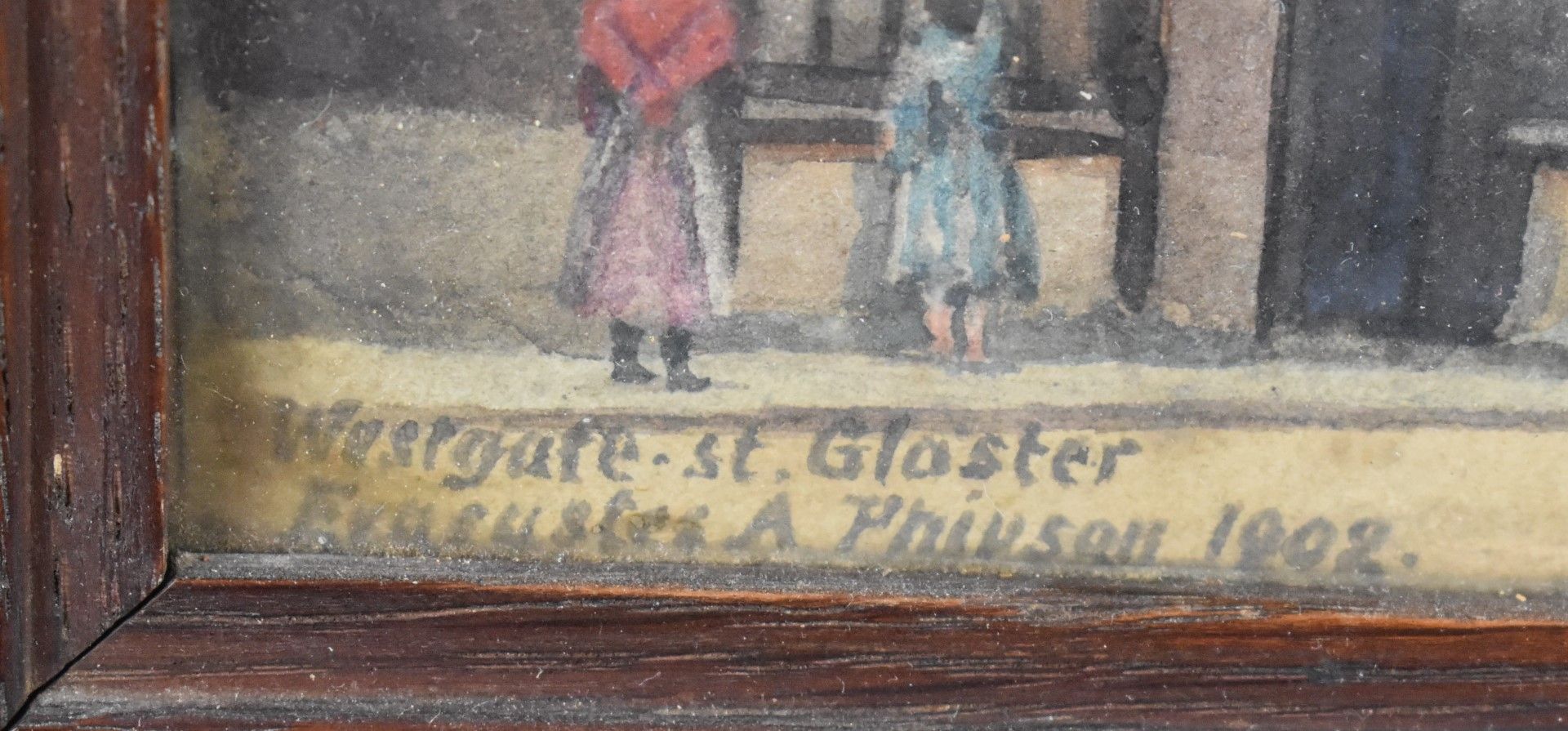 Evacustes A Phipson (1854-1931) early 20thC pair of watercolours of Gloucester, each signed, dated - Image 6 of 11