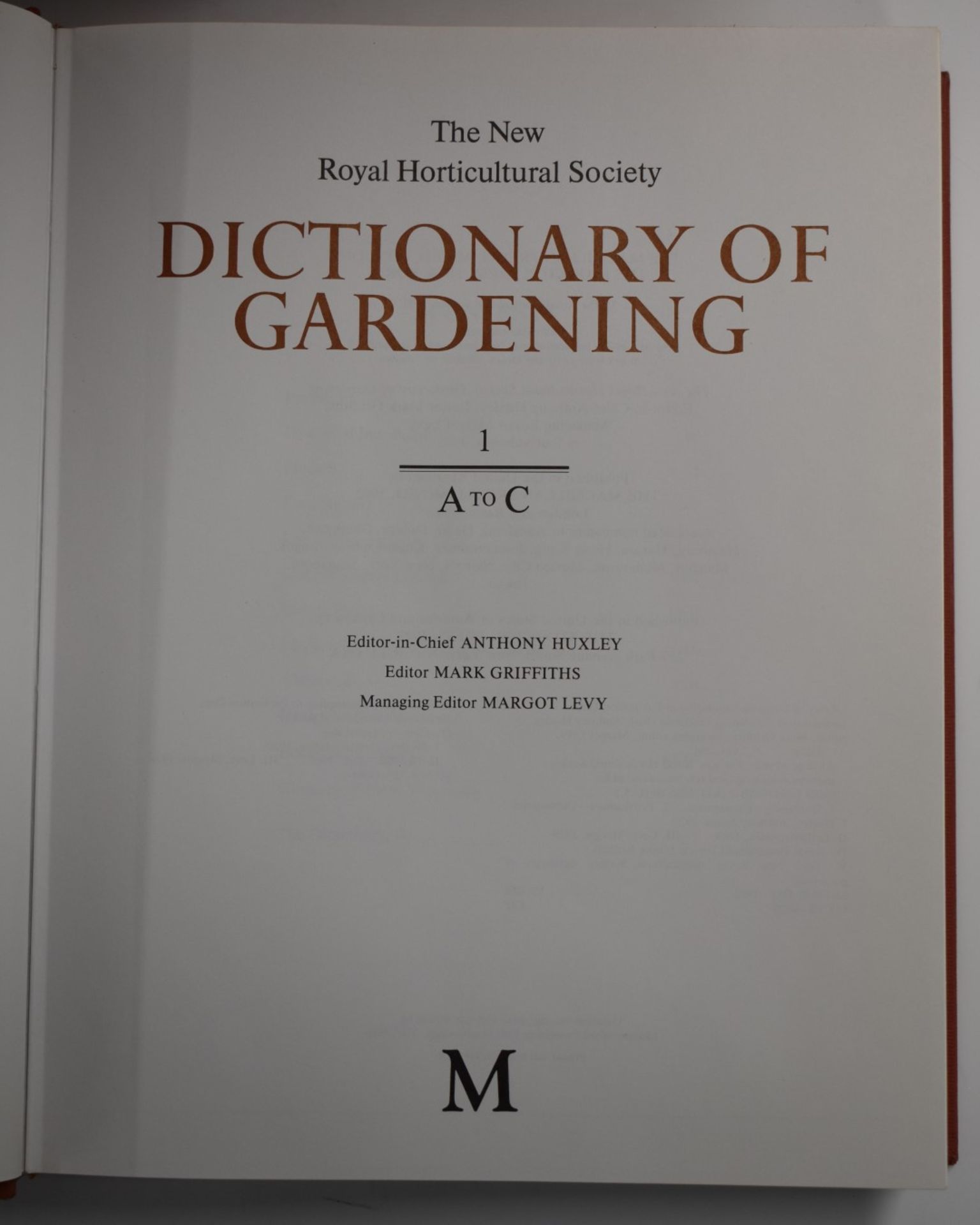 The New Royal Horticultural Society Dictionary of Gardening published Macmillan Press 1992 first - Image 2 of 2