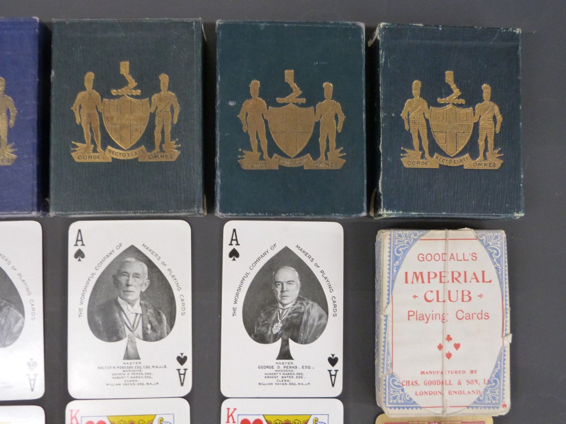 Five packs of Worshipful Company of Makers of Playing Cards playing cards, comprising 1925 centenary - Image 4 of 5