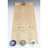 Two Victorian Diamond Jubilee 1897 Procession order sheets