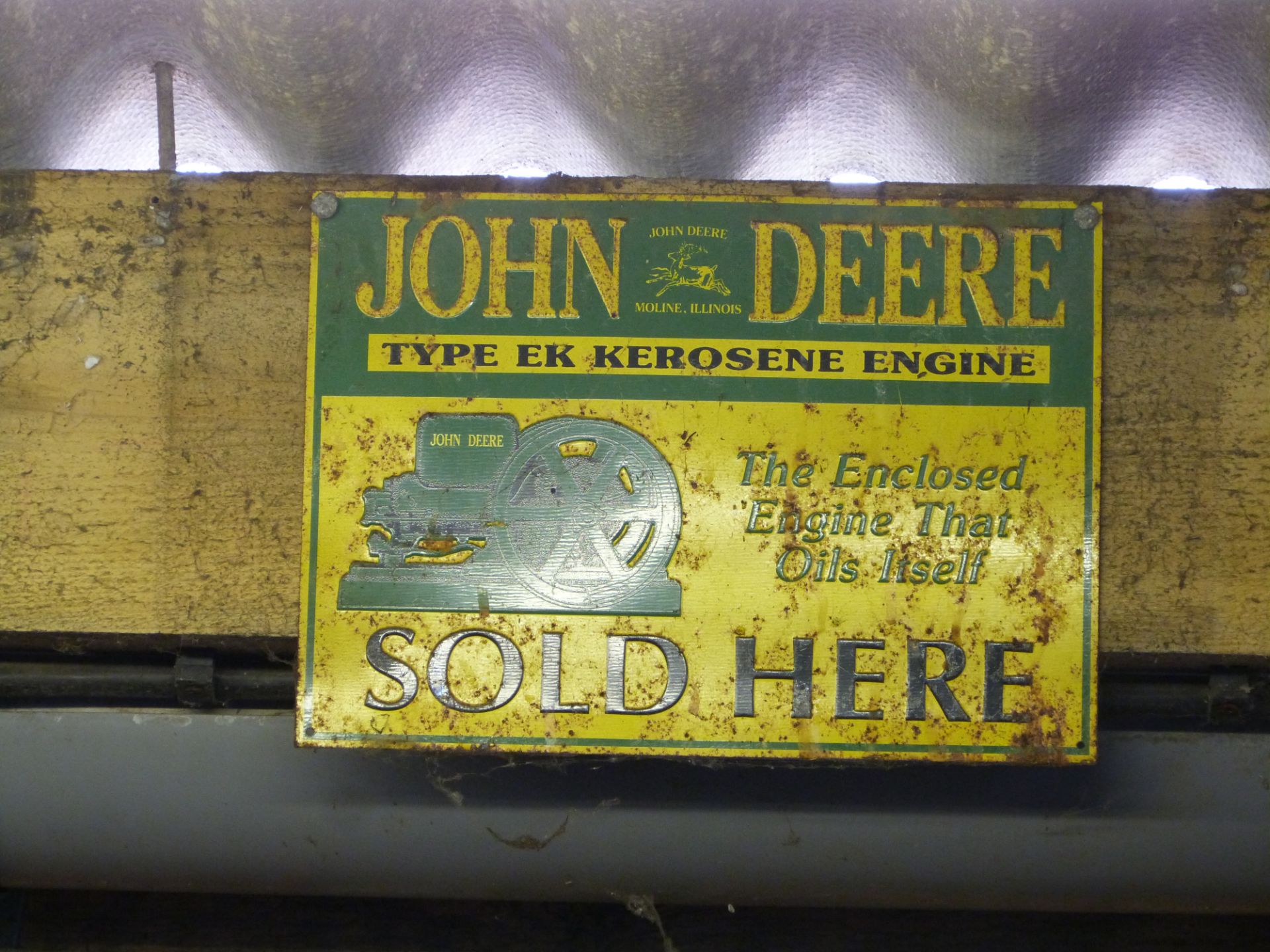 Eight metal advertising signs including John Deere, Bull Durham, Lionel Trains and Firezone oil, - Image 3 of 3