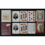 Two packs of Worshipful Company of Makers of Playing Cards WW1 interest playing cards, comprising