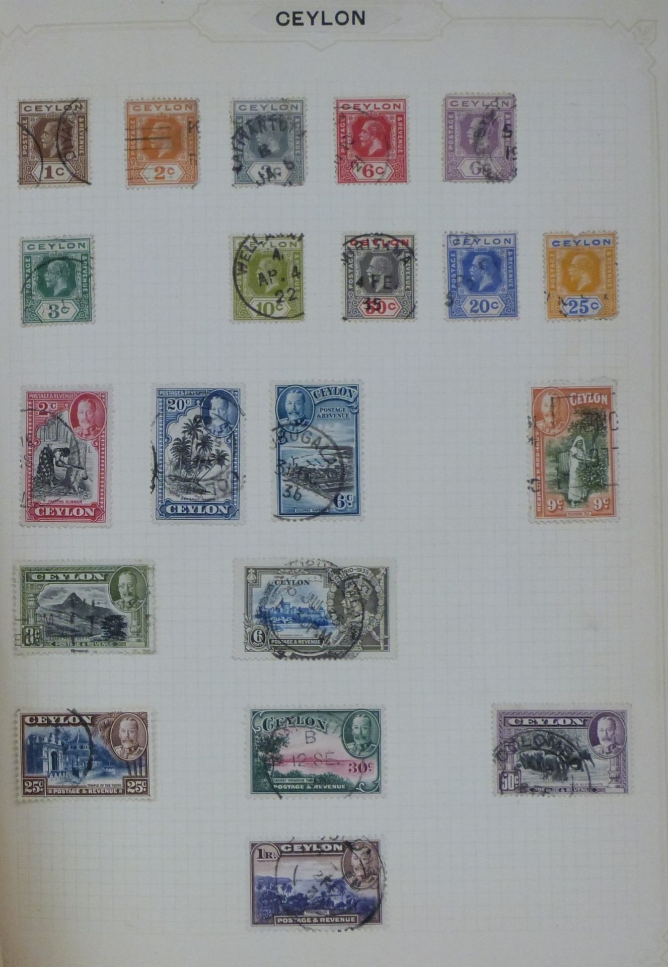 Simplex blank album with well presented mainly Edwardian era all world stamps including Empire - Image 8 of 18