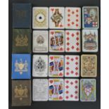 Four packs of Worshipful Company of Makers of Playing Cards playing cards, comprising 1884 by