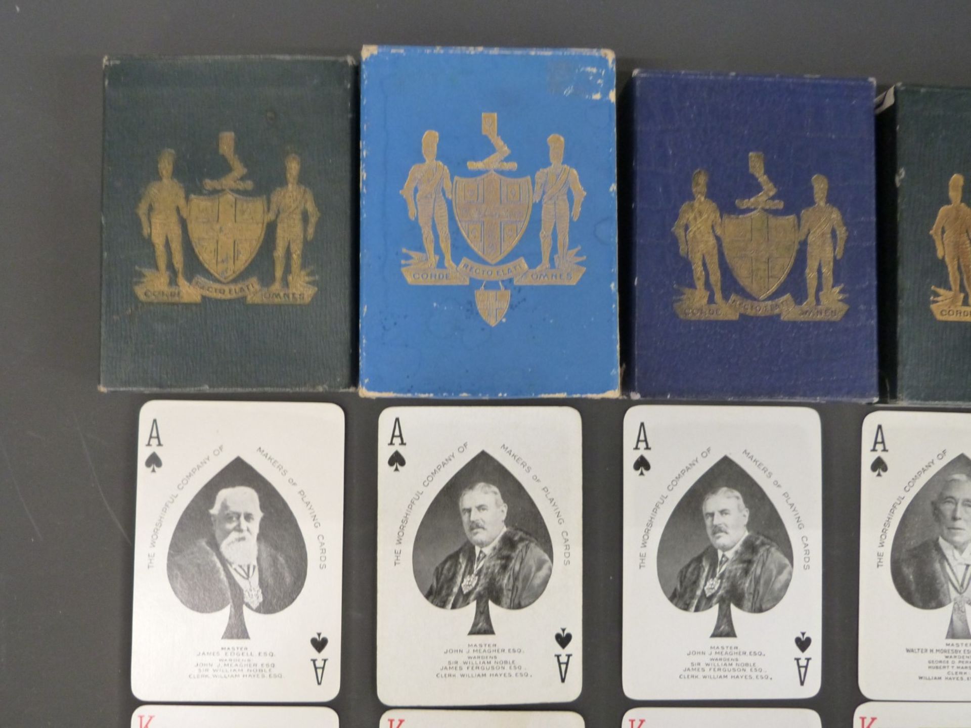 Five packs of Worshipful Company of Makers of Playing Cards playing cards, comprising 1925 centenary - Image 2 of 5