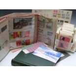 A collection of stamp albums including mint unused stamp booklets, lots of first class, Rupert