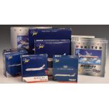 Ten Gemini Jets 1:400 scale diecast model aircraft U.S. carrier liveries including GJUSA908 U.S.