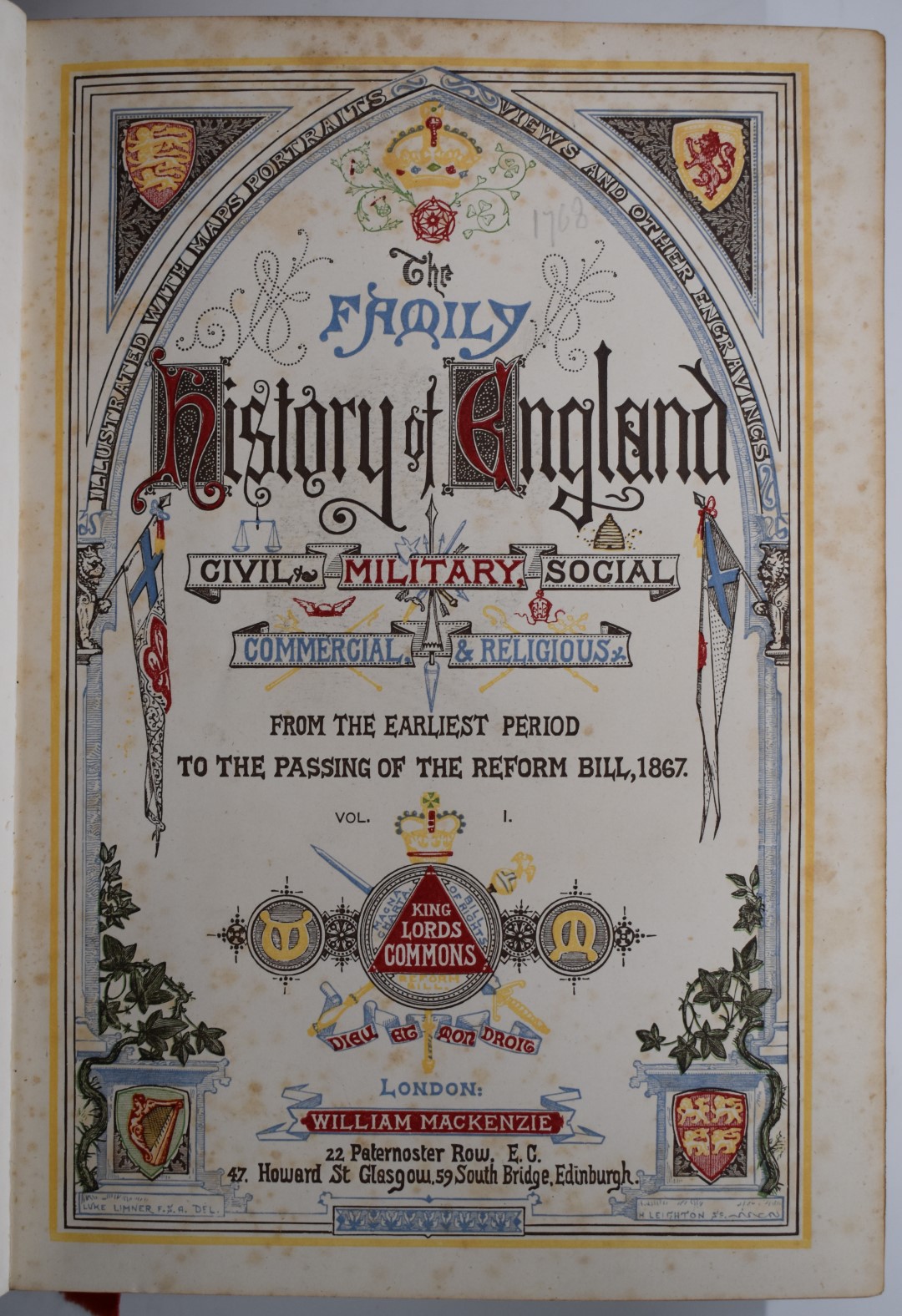 The Family History of England, Civil, Military, Social, Commercial & Religious from the Earliest - Bild 2 aus 2