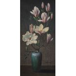 Tretchikoff retro / mid century kitsch pair of signed prints of flowers, both with signatures and