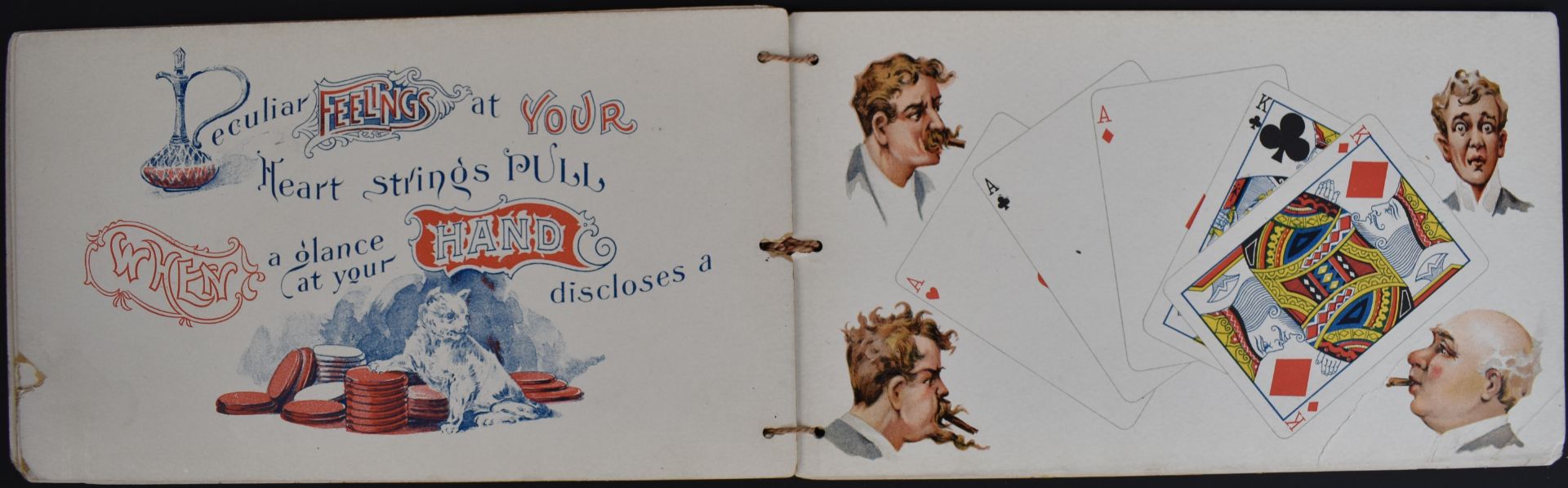 It's All In The Draw, playing card advertising booklet dated 1895 lower left of front cover and with - Image 5 of 5