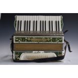 Hohner Verdi 1 c1930s 48 bass 4 x 12 configuration piano accordion in ivory coloured finish with