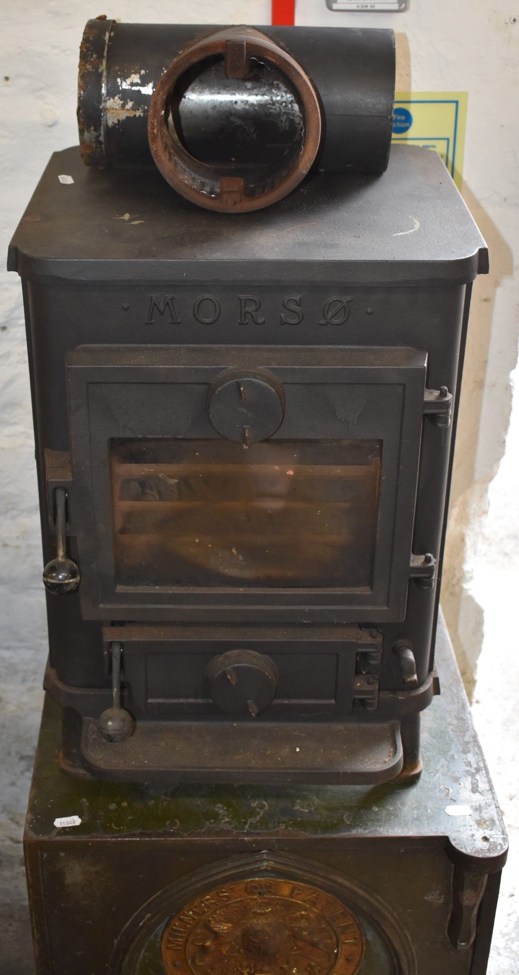 Morso woodburner / multifuel stove, W39 x D40 x H55cm