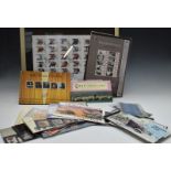 A framed set of limited edition mint 2012 Olympic first class stamps, all world presentation packs