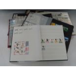 Four stamp albums / stockbooks of mint GB stamp and two stockbooks of GB used, the mint albums cover