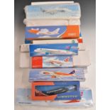 Twenty-five snap fit construction model aircraft, various scales and manufacturers, liveries include