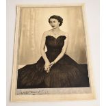 Dorothy Wilding (1893-1976) black and white photographic portrait of Queen Elizabeth II as a young