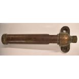 LMS type steam railway locomotive brass/bronze hooter whistle, cast to mounting WD and stamped to