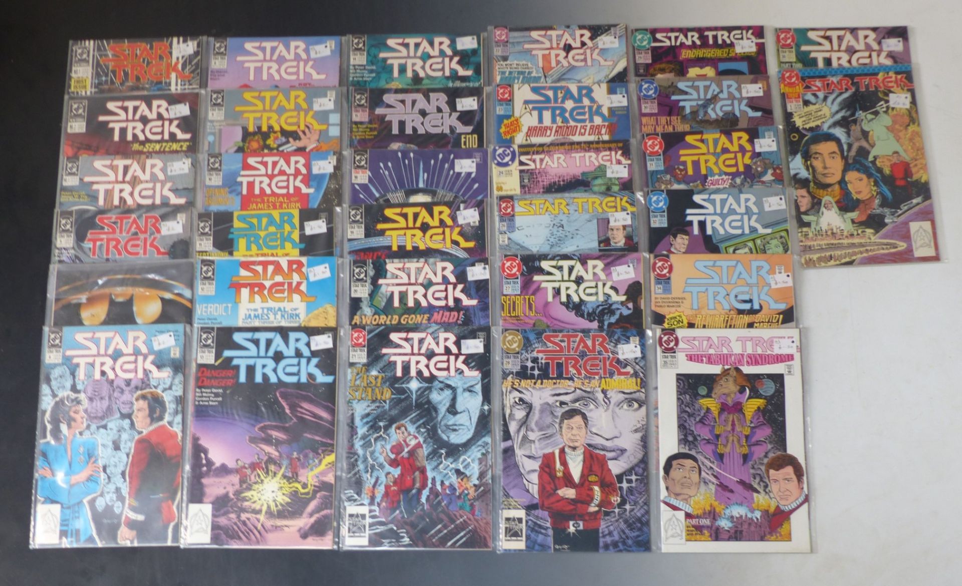 Thirty-two DC Star Trek related comics.