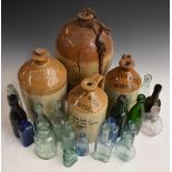 Antique advertising bottles including Godsells Brewery Stroud, Halley Slough, Haywards Embryonic for