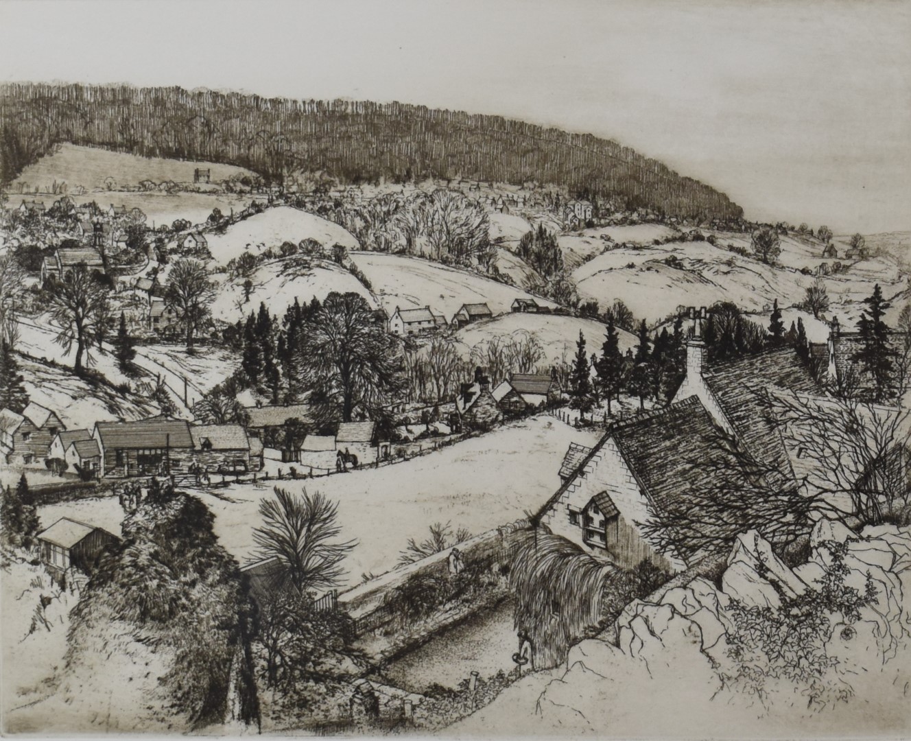 Harold Sayer pair of signed limited edition 89/100 and 6/200 etchings 'Lane Through The Village' and - Image 7 of 10