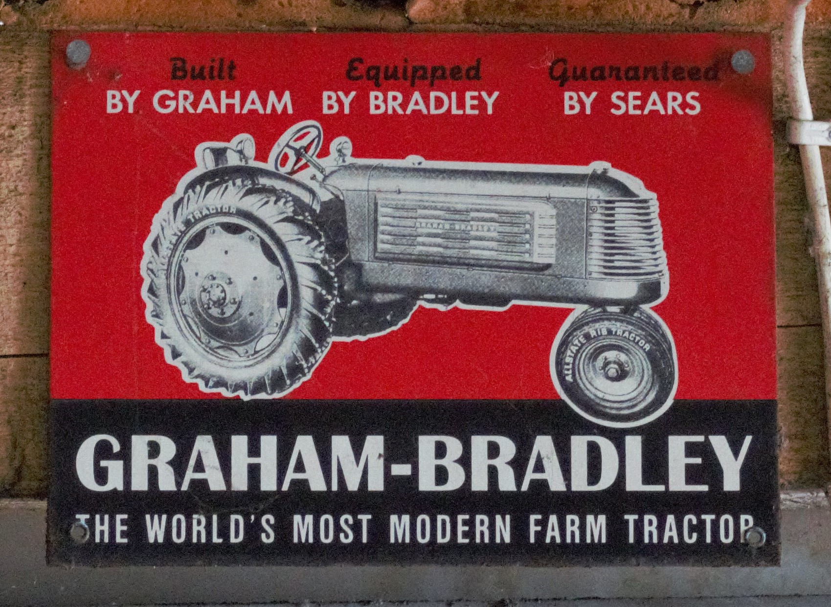 Three enamel advertising signs comprising Graham-Bradley, Cockshutt & Lincoln Zephyr, largest 23 x - Image 2 of 3