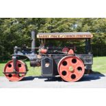 1923 Wallis & Steevens 6 ton steam road roller, London registration number XO 4975, hydraulic boiler