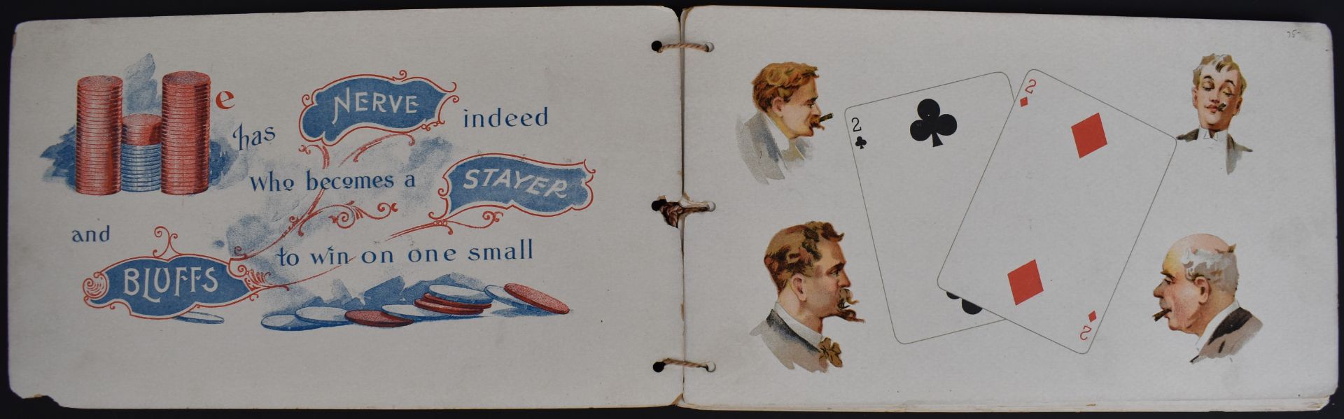 It's All In The Draw, playing card advertising booklet dated 1895 lower left of front cover and with - Image 3 of 5