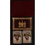 Eight packs of Worshipful Company of Makers of Playing Cards playing cards, comprising 1935, 1936,