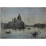 Blacker signed limited edition (28/275) print of Venice, 20 x 28.5cm, in painted frame