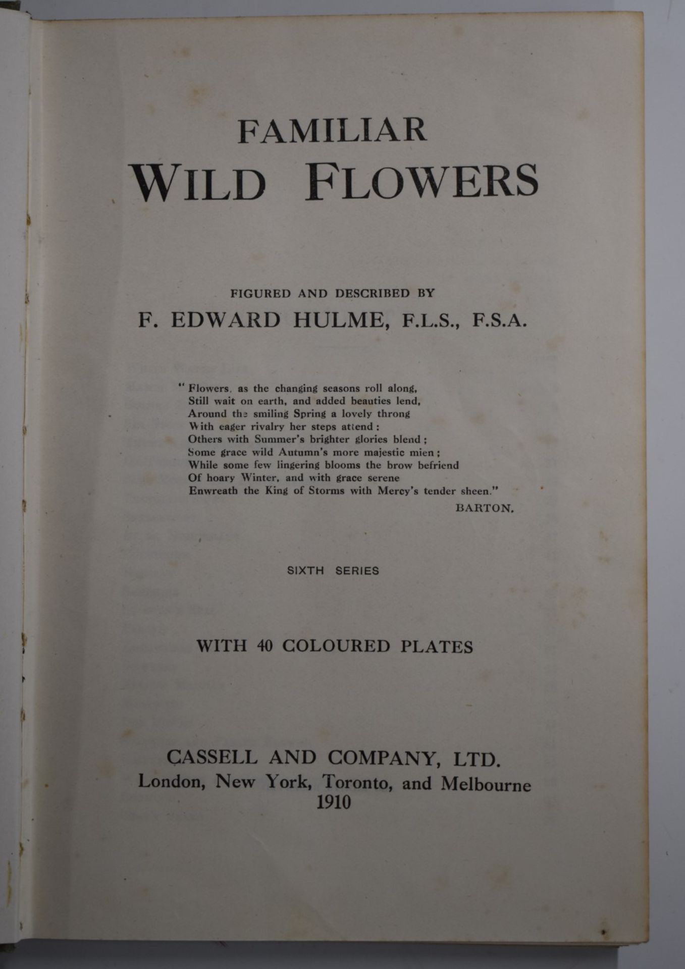 Familiar Wild Flowers Figured & Described by F. Edward Hulme illustrated with colour plates, - Image 3 of 3