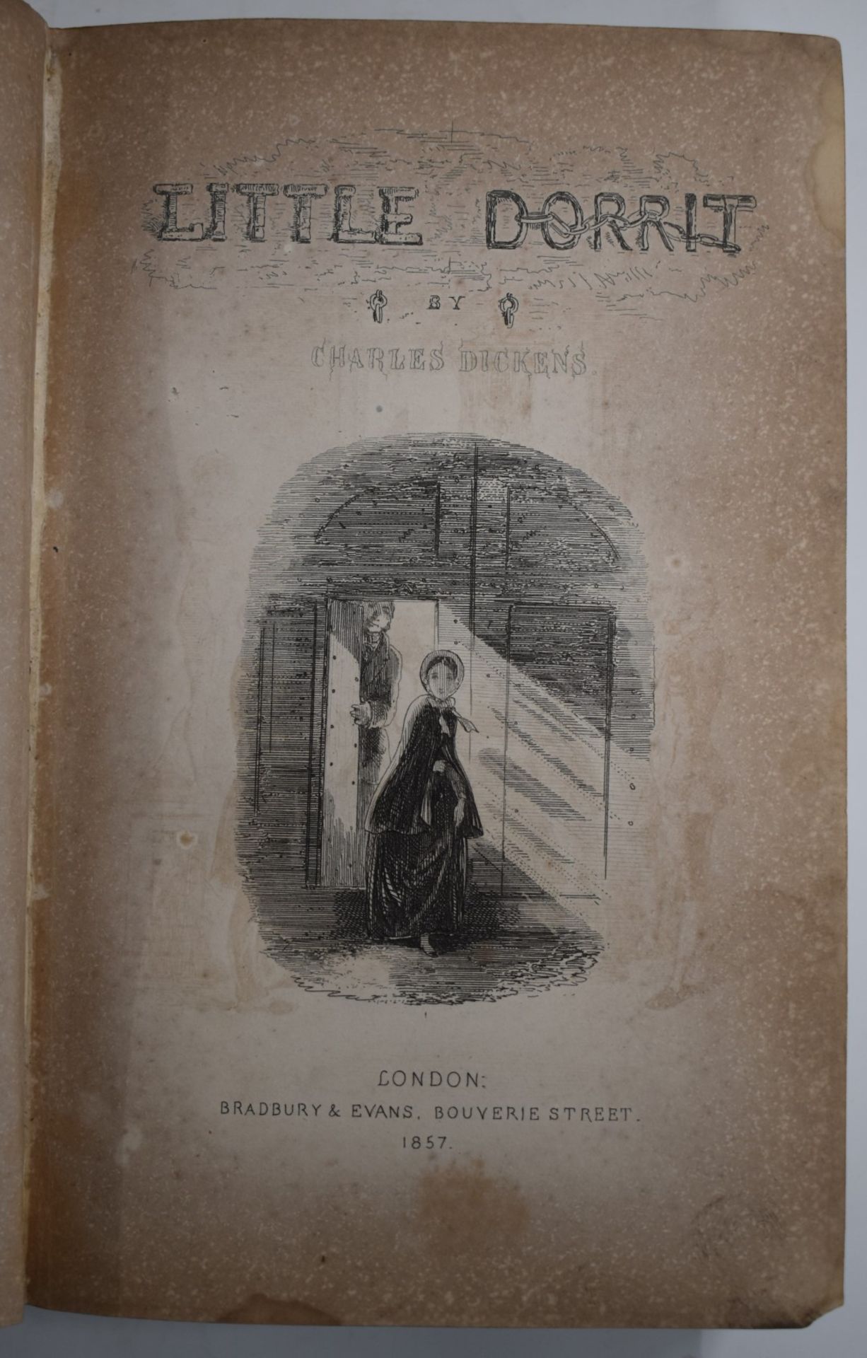 Charles Dickens Little Dorrit with Illustrations by H.K. Browne published Bradbury & Evans 1857 - Image 2 of 2