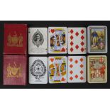 Two packs of Worshipful Company of Makers of Playing Cards playing cards, comprising 1904 and 1905