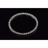 Aftermarket white metal watch bezel set with 47 diamonds, outer diameter 35.5mm, inner diameter 30.