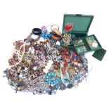 A collection of jewellery including silver bracelet, bangles, etc