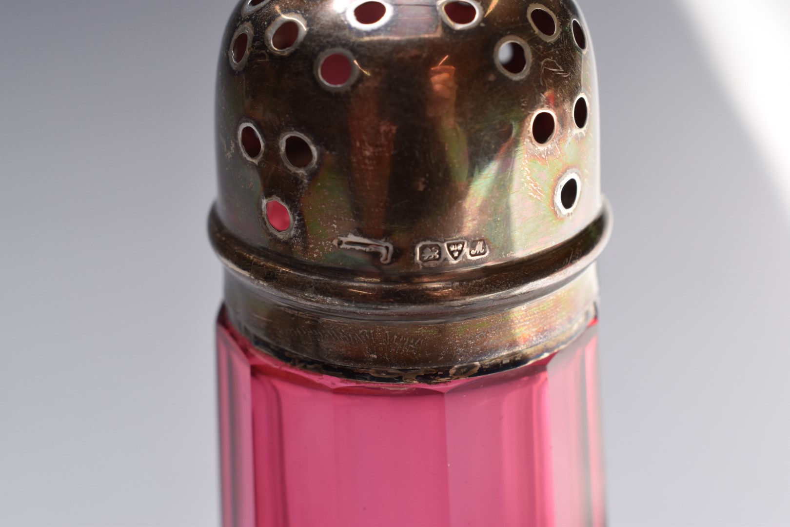 Hallmarked silver mounted dressing table items comprising hand mirror, two brushes and comb, - Image 4 of 8